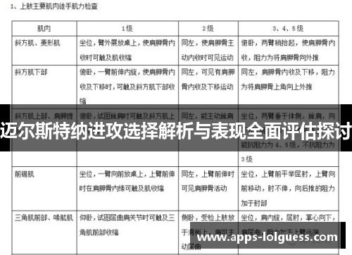 迈尔斯特纳进攻选择解析与表现全面评估探讨