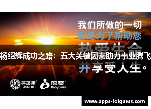 杨绍辉成功之路：五大关键因素助力事业腾飞